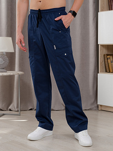 Брюки медицинские муж. М-750А ткань Элит-145