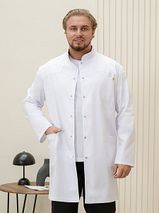 Халат медицинский муж. М-052-0 ткань Элит-145/Стрейч